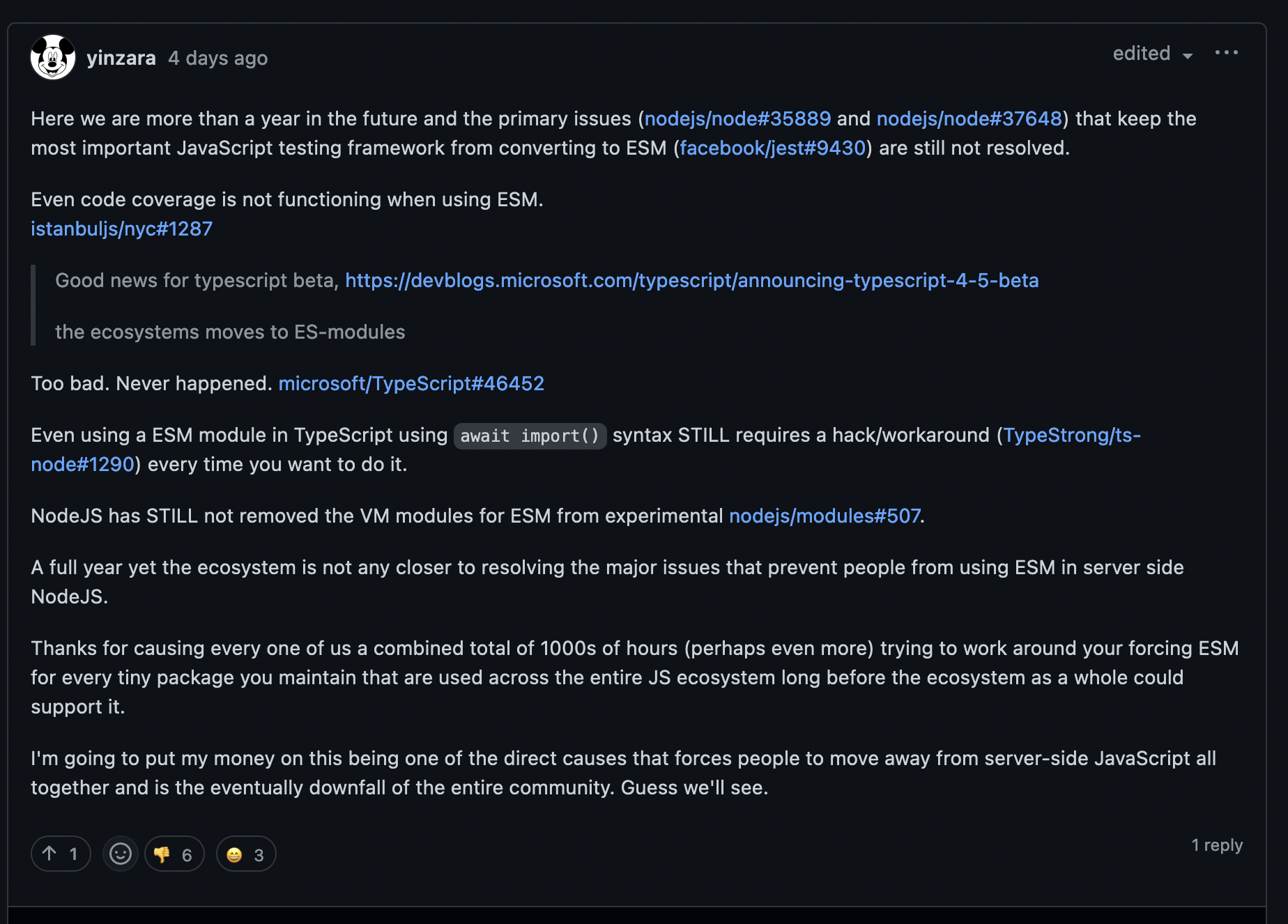 https://github.com/sindresorhus/meta/discussions/15#discussioncomment-2495719